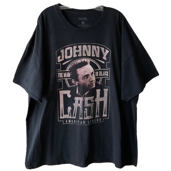 Johnny Cash Man in Black American Legend Country Music Band T-shirt Concert Tour - Picture 1 of 7